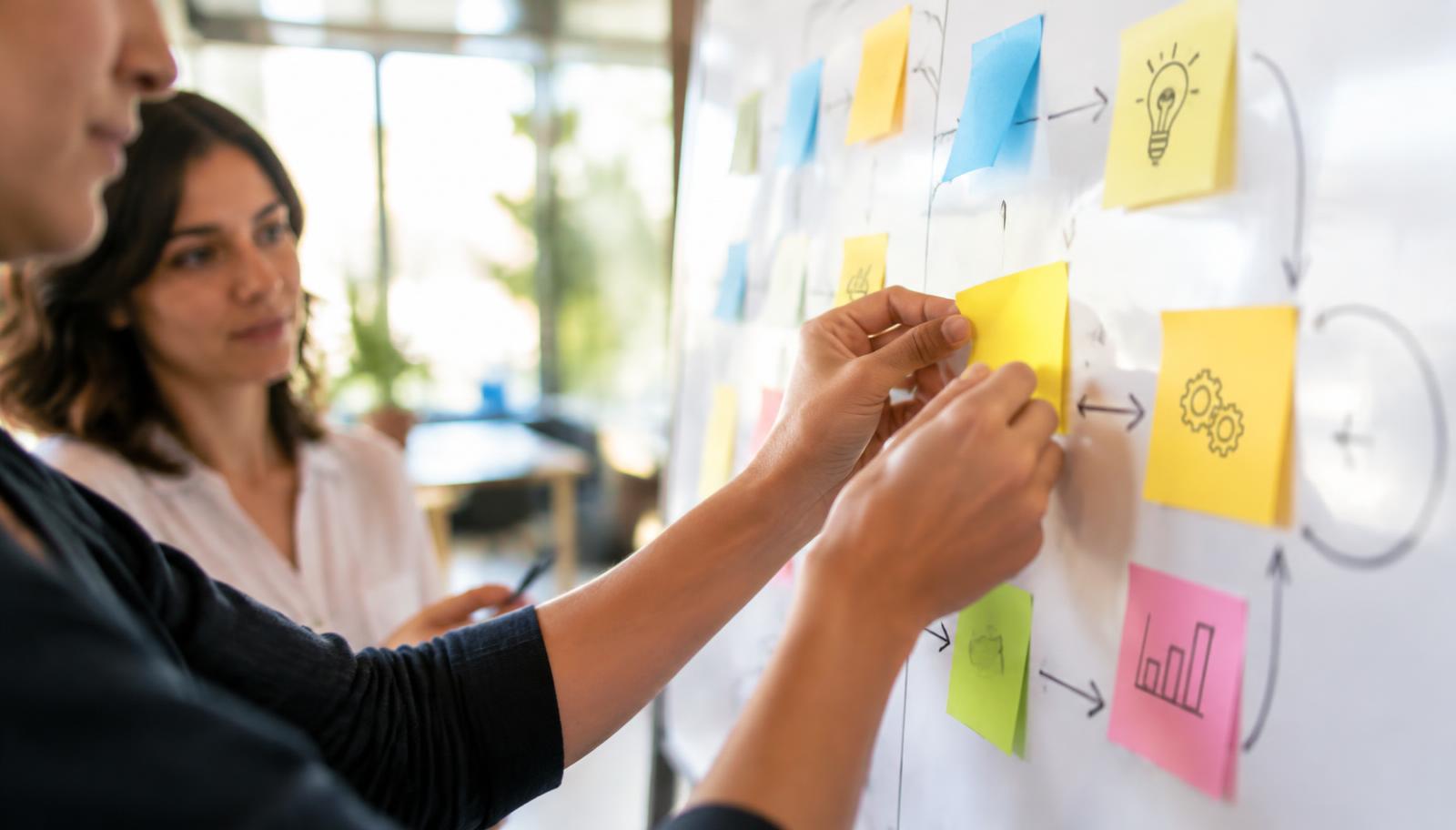 Corporate training video concept still: Mapping the Handoff